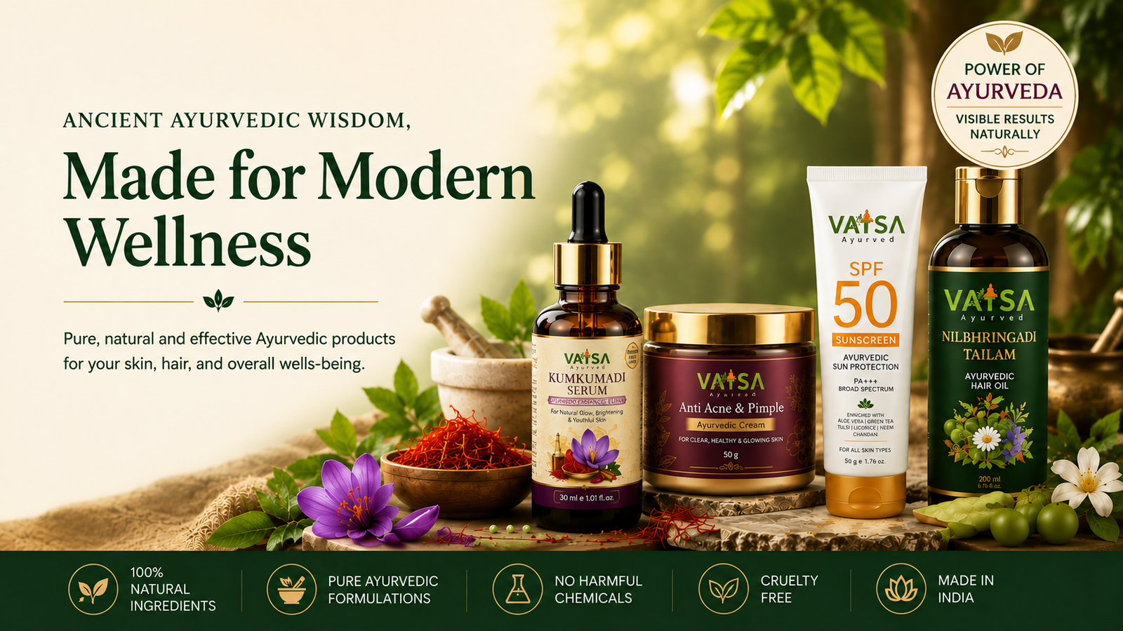 Ancient Ayurvedic Wisdom, Made for Modern Wellness